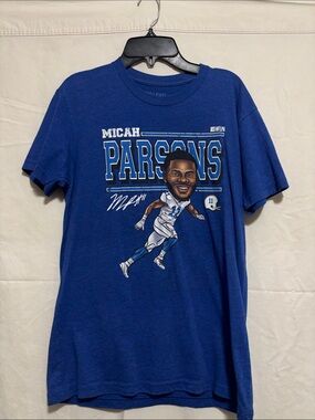 Micah Parsons Kids Blue Graphic Jersey Tee Size Small
